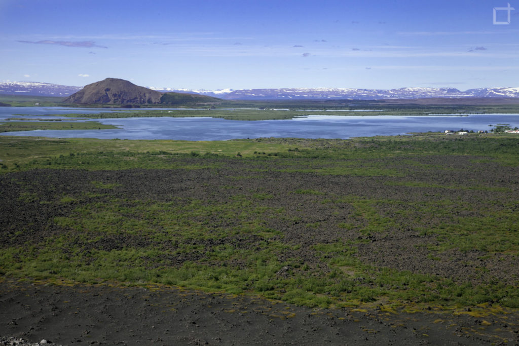 lago Myvatn dal vulcano Hverfjall
