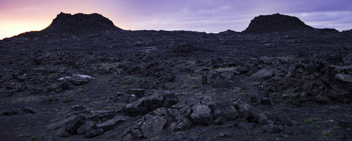 Stampar Vulcani Islanda al Tramonto