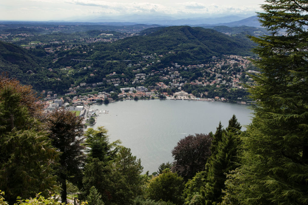 Panorama su Como e Lago di Como