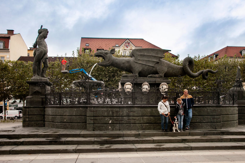Fontana del Dragone - Drago Lindwurm Klagenfurt