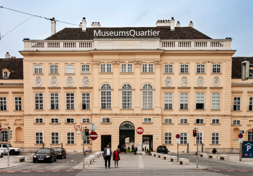 Ingresso al Museum Quartier di Vienna