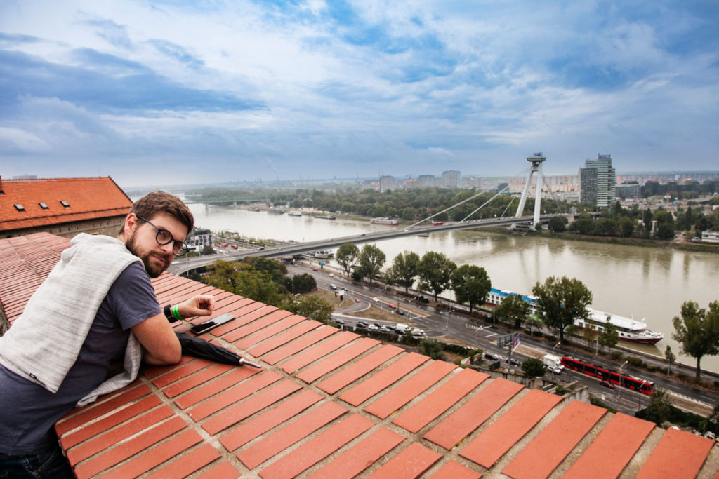 Stefano e Panorama sul Danubio