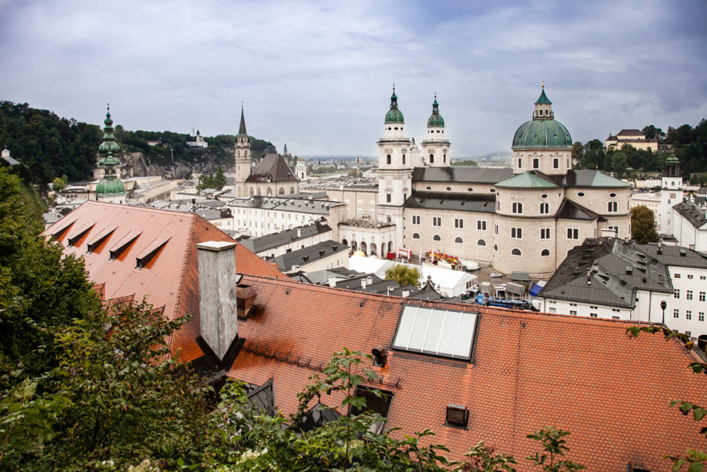 Duomo e centro storico di Salisburgo dall'Alto