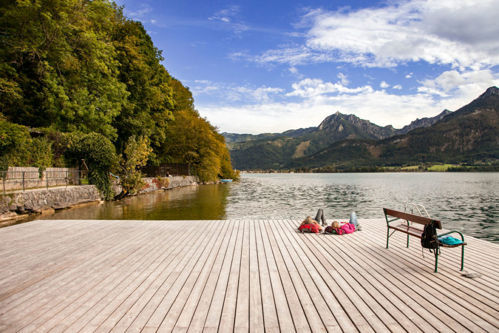 Passerelle sul lago Wolfgangsee