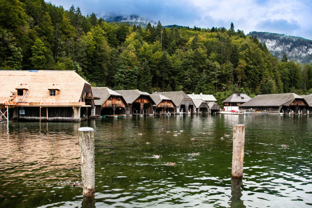 Ricoveri per le Barche sul Konigssee - Lago di Berchtesgaden - Germania Meridionale
