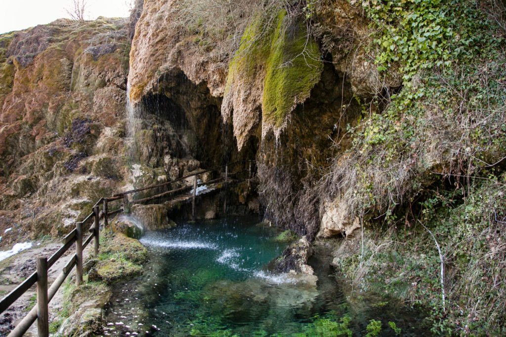 Laghetto nella Cascata della sorgente di Labante