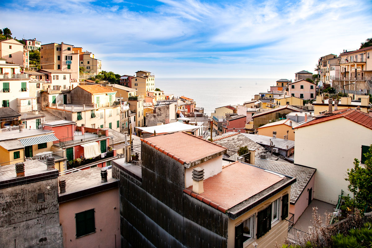 Panorama sul borgo di Riomaggiore