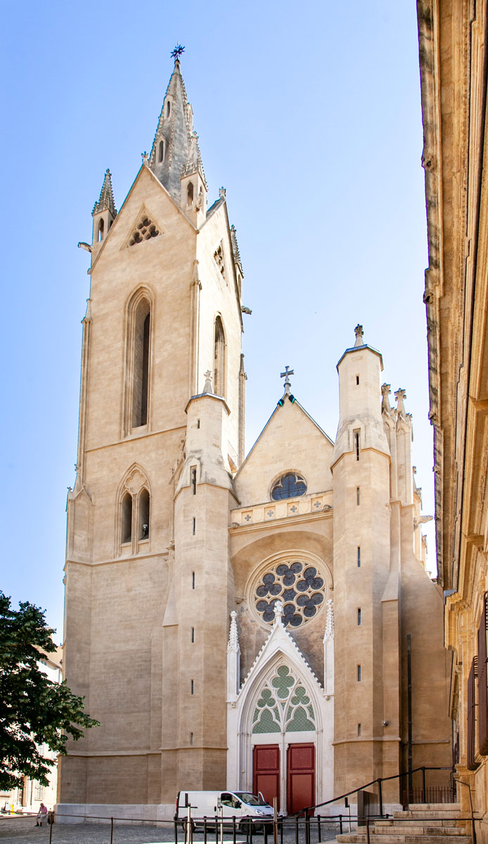 Facciata della chiesa di Saint Jean de Malte - Aix en Provence