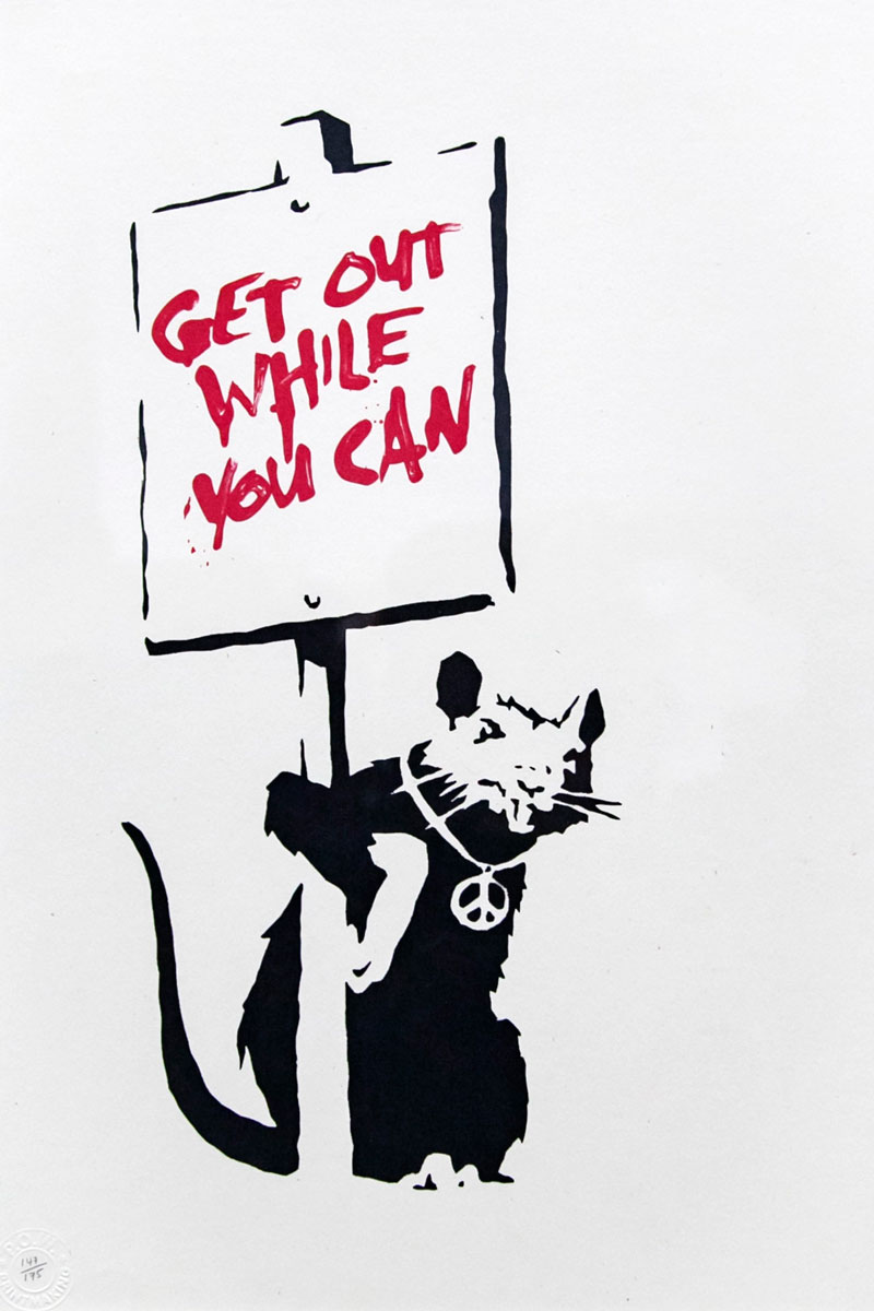 I topi di Banksy - portatori di messaggi e ovunque presenti