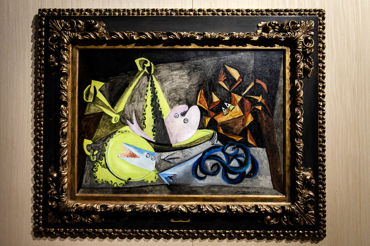 Picasso dipinto con animali marini