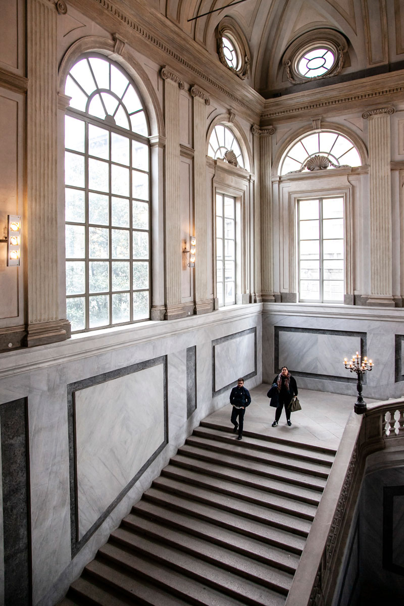 Sede di Mostre d'Arte di Milano - Scalinata ingresso palazzo Reale