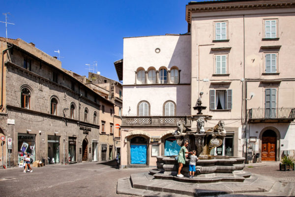 Fontana delle Erbe in Piazza delle Erbe a Viterbo