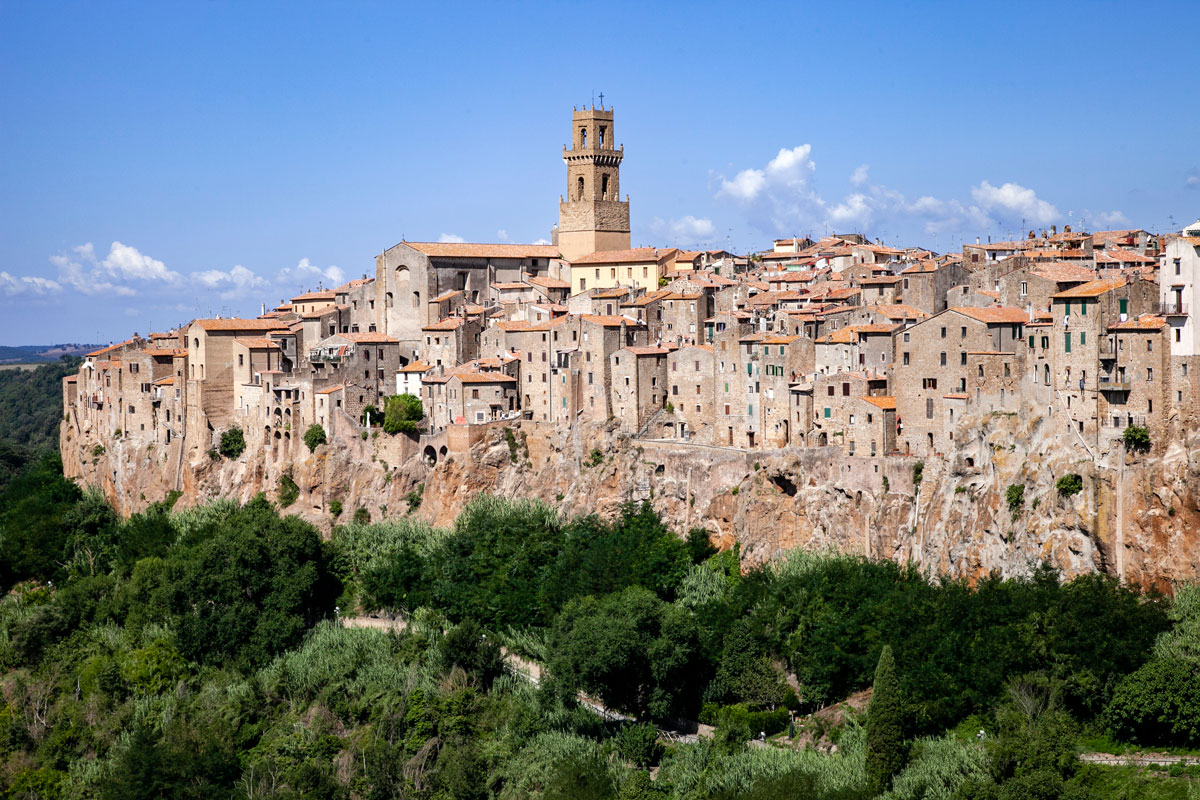 Vista panoramica sul borgo di Pitigliano - Maremma
