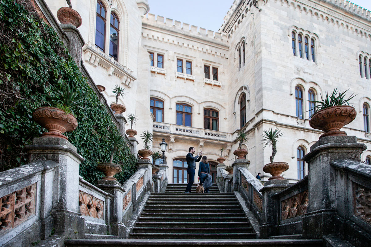 Ingresso al castello di Miramare di Trieste