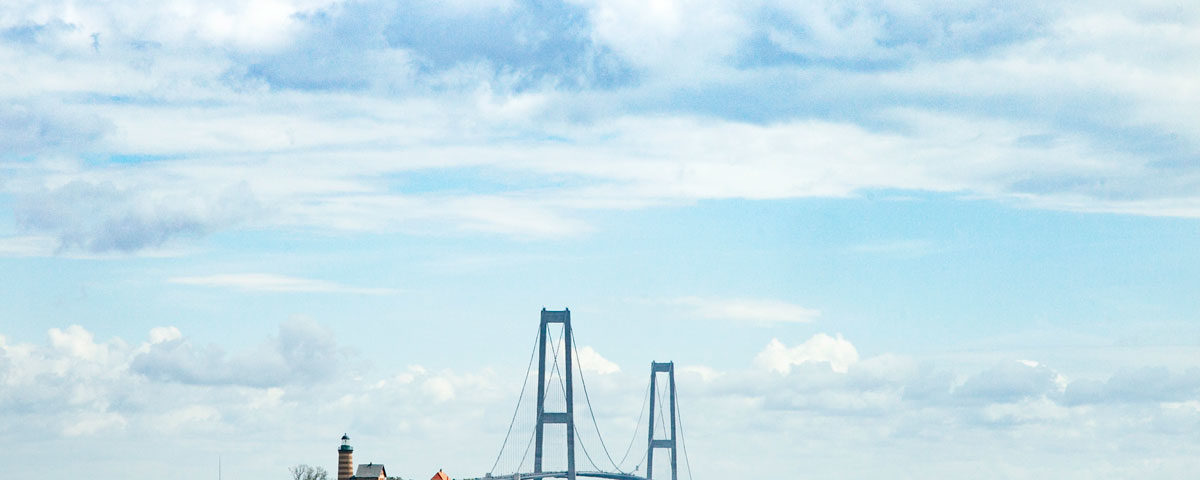 Isola di Sprogo e Ponte Sospeso Ostbroen - Storebæltsbroen - Danimarca
