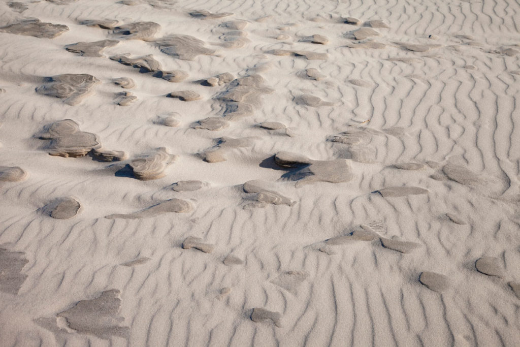Sabbia scolpita dal vento nel nord della Danimarca