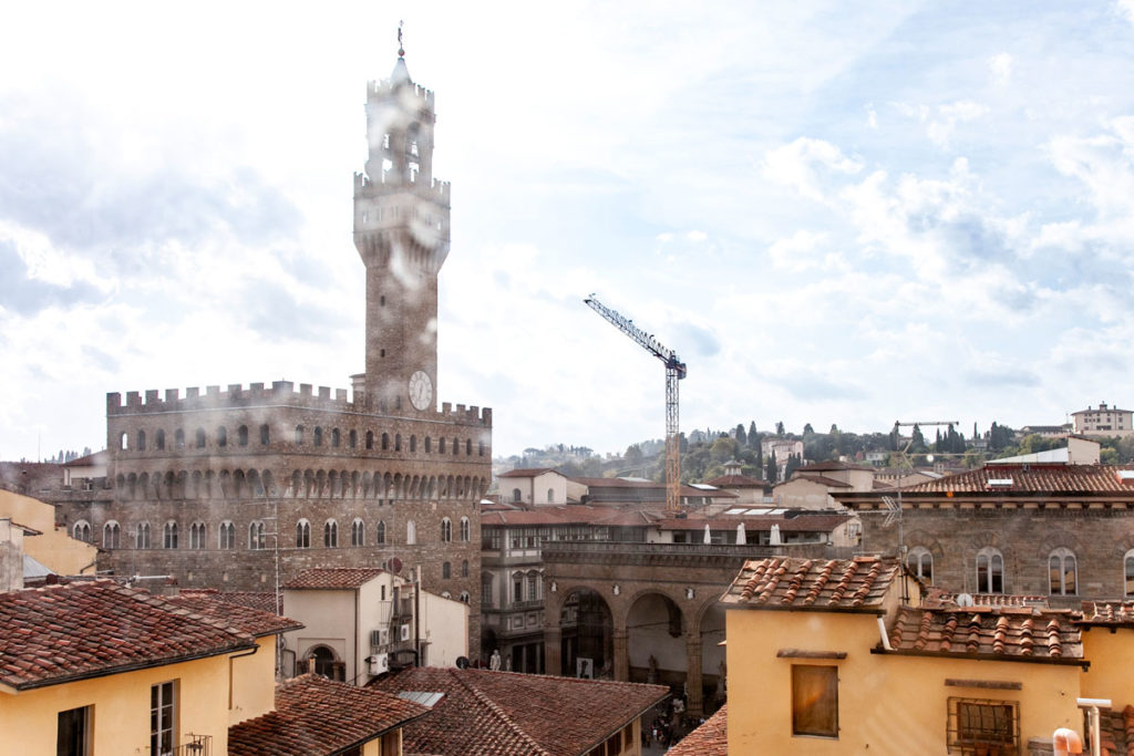 Palazzo Vecchio visto dal museo Orsanmichele