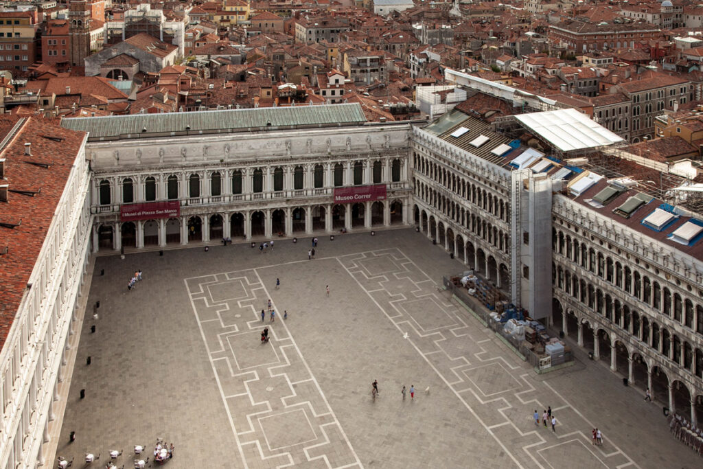 Piazza San Marco dall'alto e Ala Napoloenica