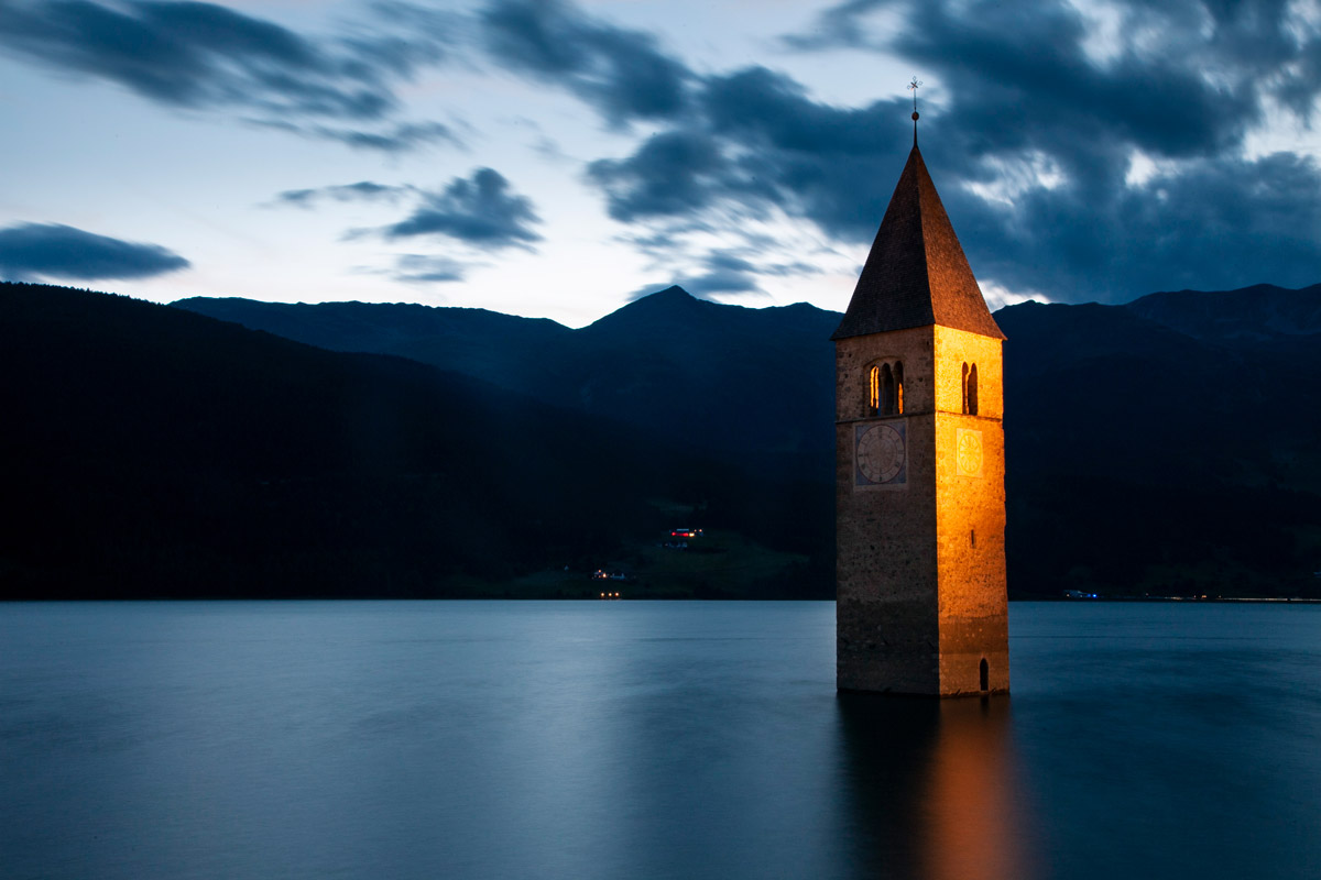 Curon Venosta - Campanile dentro al lago di Resia