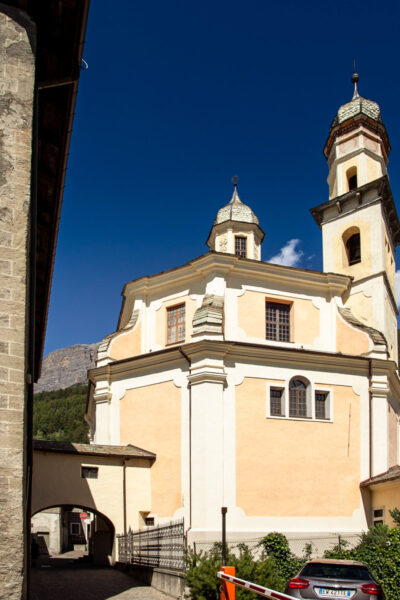 Esterni della chiesa barocca di Sant'Ignazio a Bormio
