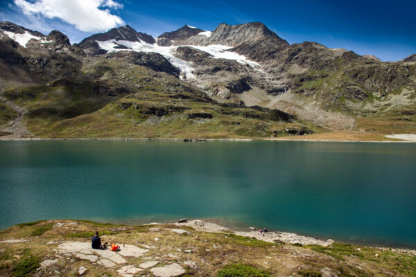 Lago Bianco al Passo del Bernina