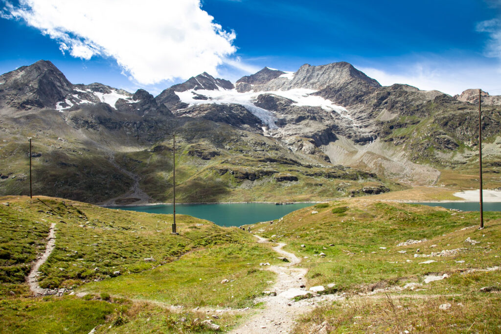 Passo del Bernina e Lago Bianco con Sentiero