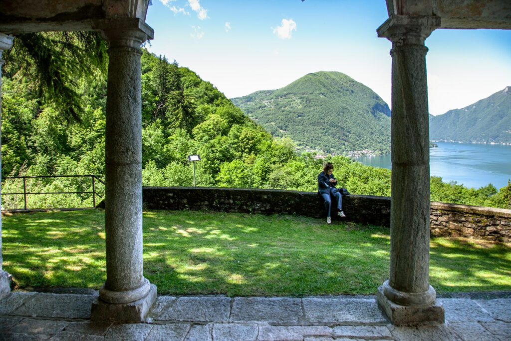 Panorama dal portico dell'oratorio di Santa Giulia
