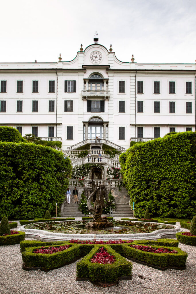 Villa Carlotta con giardino all'italiana e fontana
