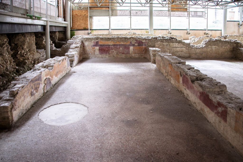 Resti della Casa Romana negli scavi archeologici di Teramo