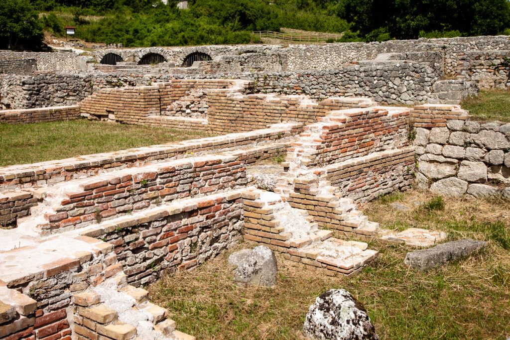 Area termale negli scavi archeologici della città romana