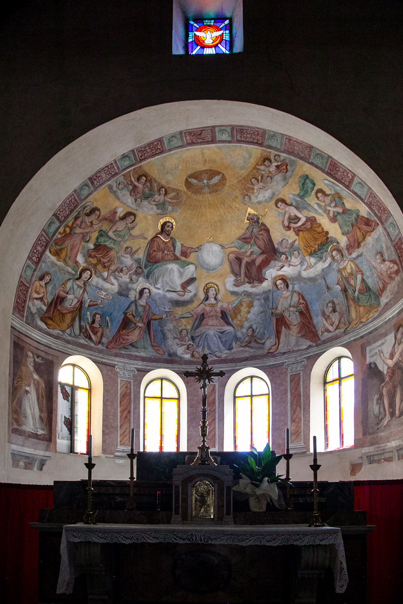 Affresco abside della chiesa di Santa Lucia