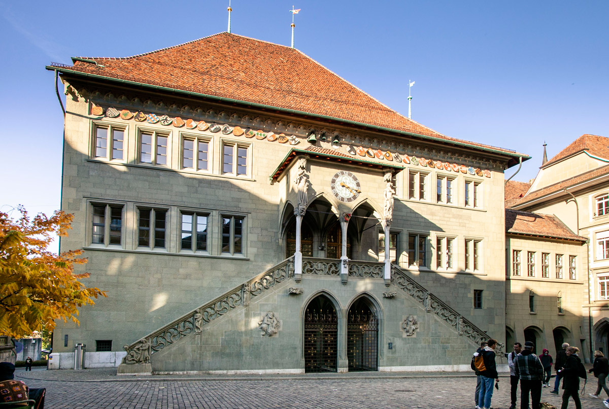 Facciata del Rathaus - Municipio di Berna