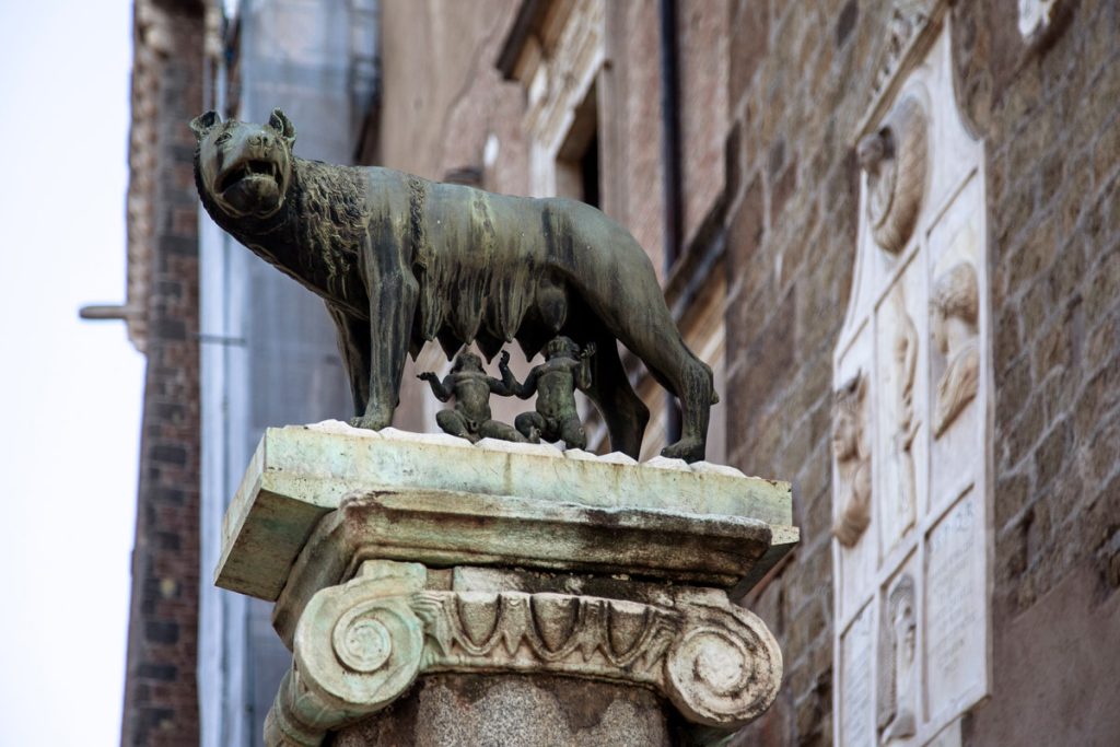 La lupa simbolo di Roma al Campidoglio
