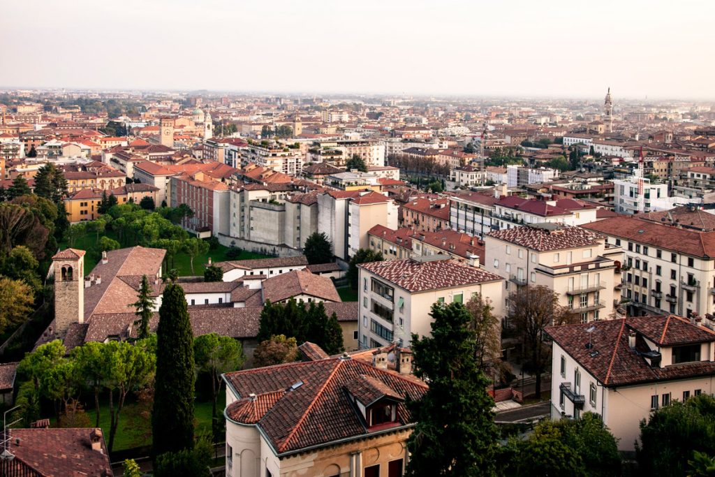 Panorama su Bergamo Bassa