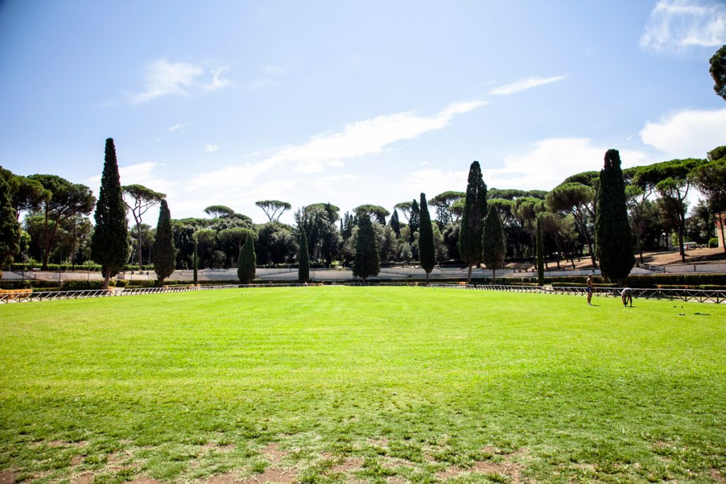 Piazza di Siena nel parco di Villa Borghese