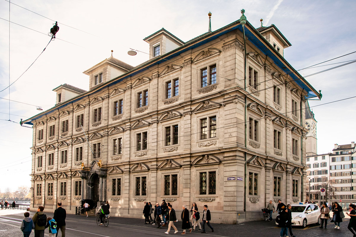Facciata del municipio di Zurigo
