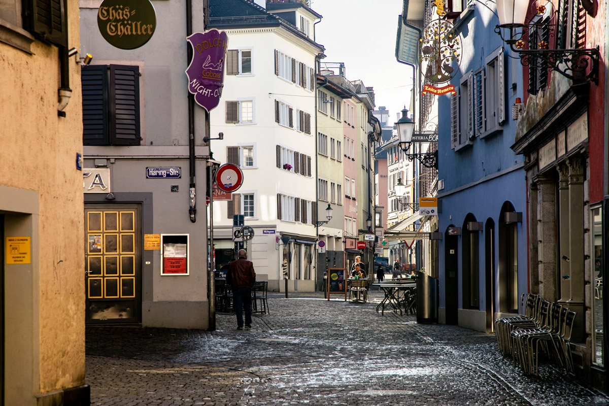 I palazzi del quartiere pedonale di Niederdorf - Vecchia Zurigo