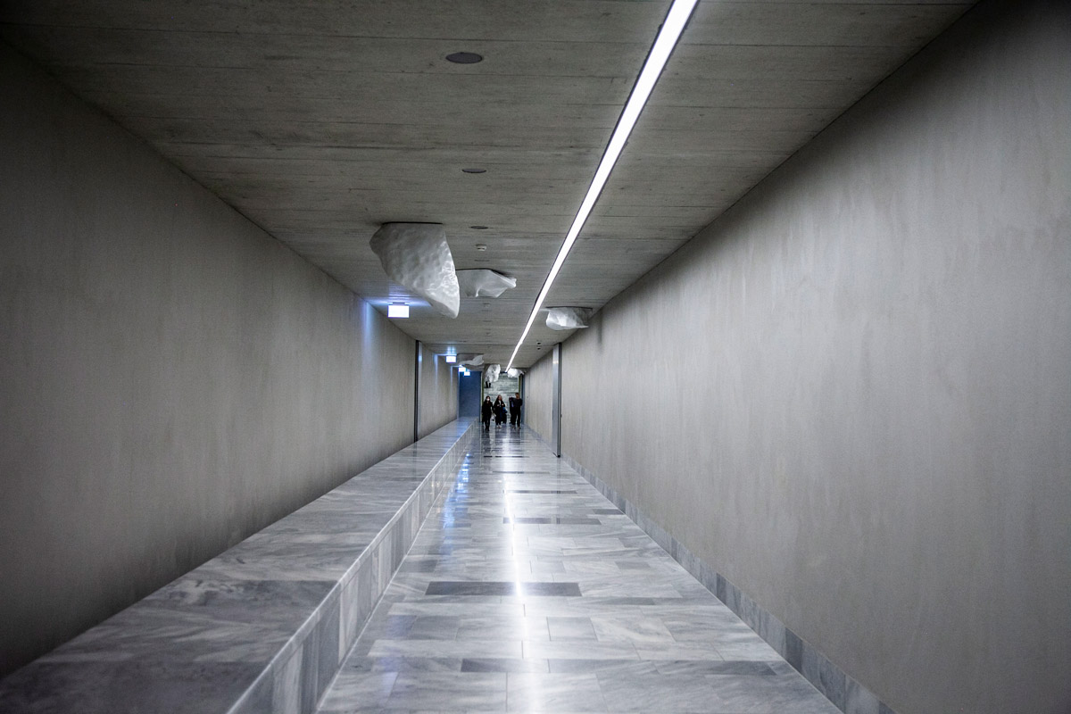 Passaggio sotterraneo tra le due sedi della Kunsthaus di Zurigo