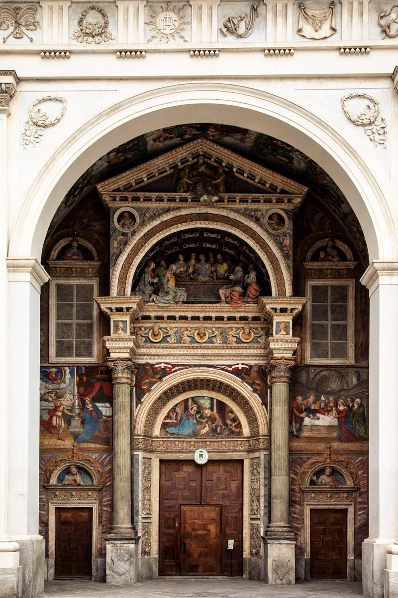 Atrio decorato della cattedrale di Santa Maria Assunta - Aosta