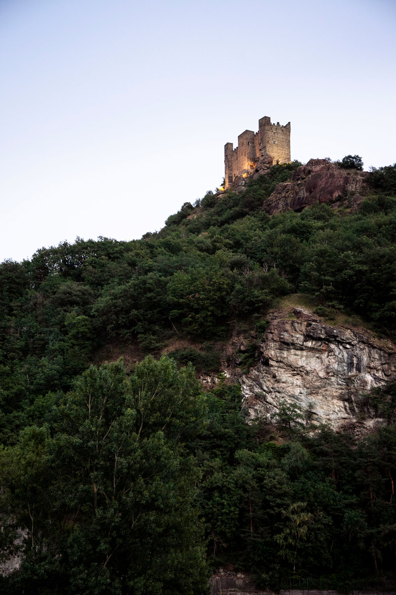 Castello di Ussel - Vista panoramica