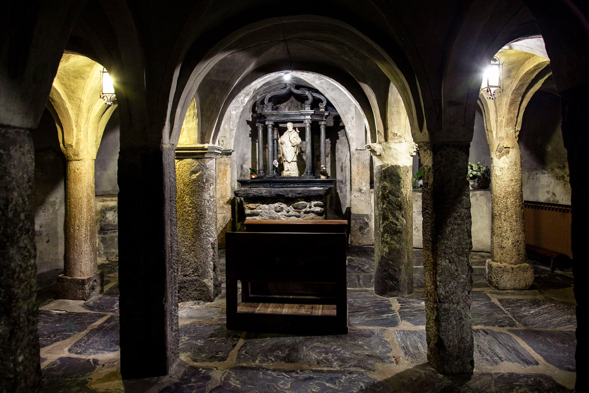 Cripta della chiesa collegiata dei Santi Pietro e Orso - Aosta