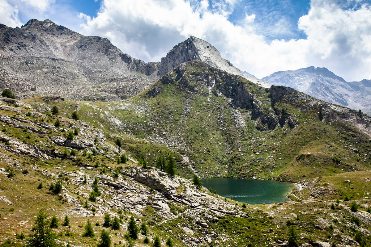 Lago di Loie nelle Alpi di Bardoney