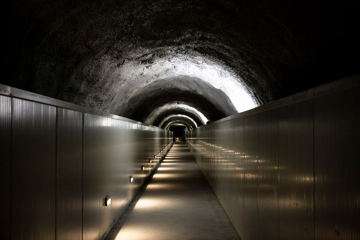 Tunnel sotterraneo tra Punta Helbronner e Rifugio Torino - Skyway Monte Bianco