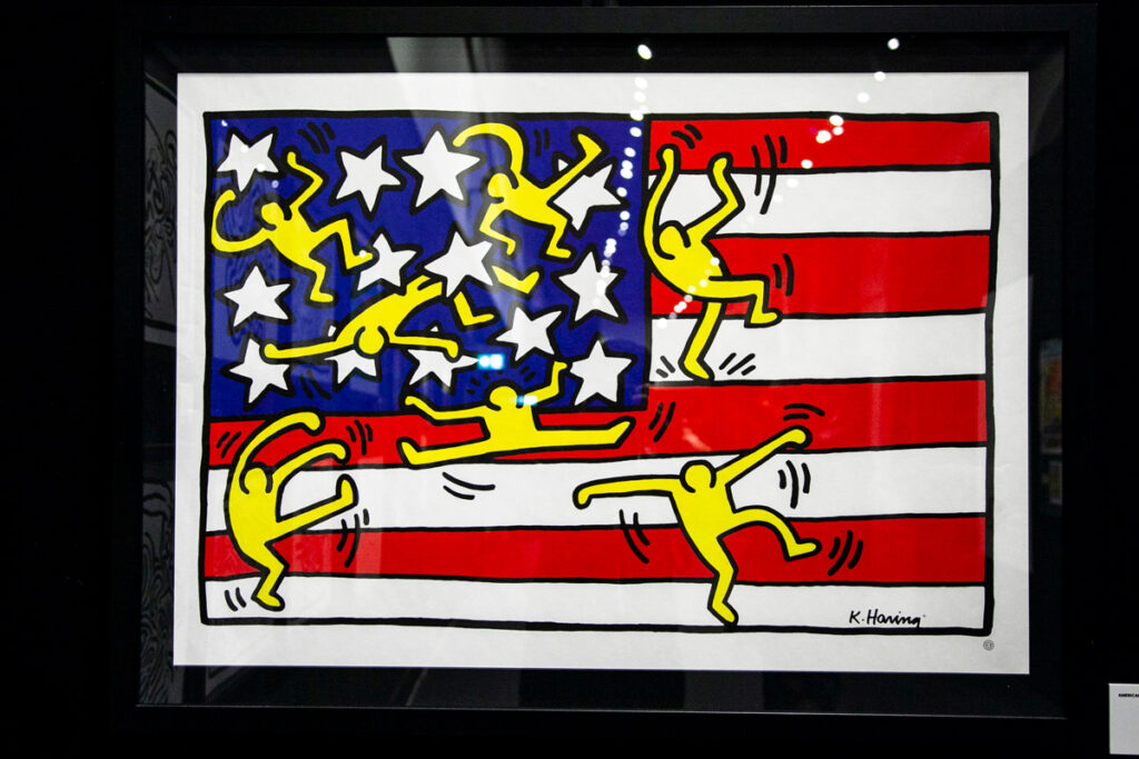 American Music festival NYC Ballet - Litografia del 1988 di Keith Haring