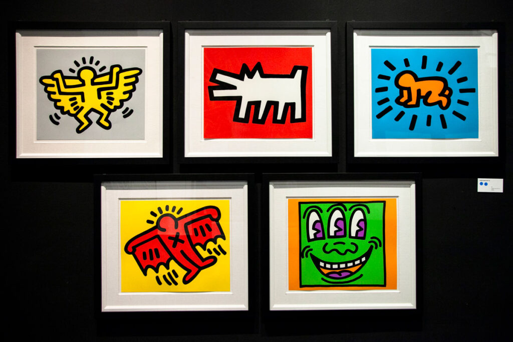 Icons - Le forme iconiche di Keith Haring - Stampa su carta del 1990