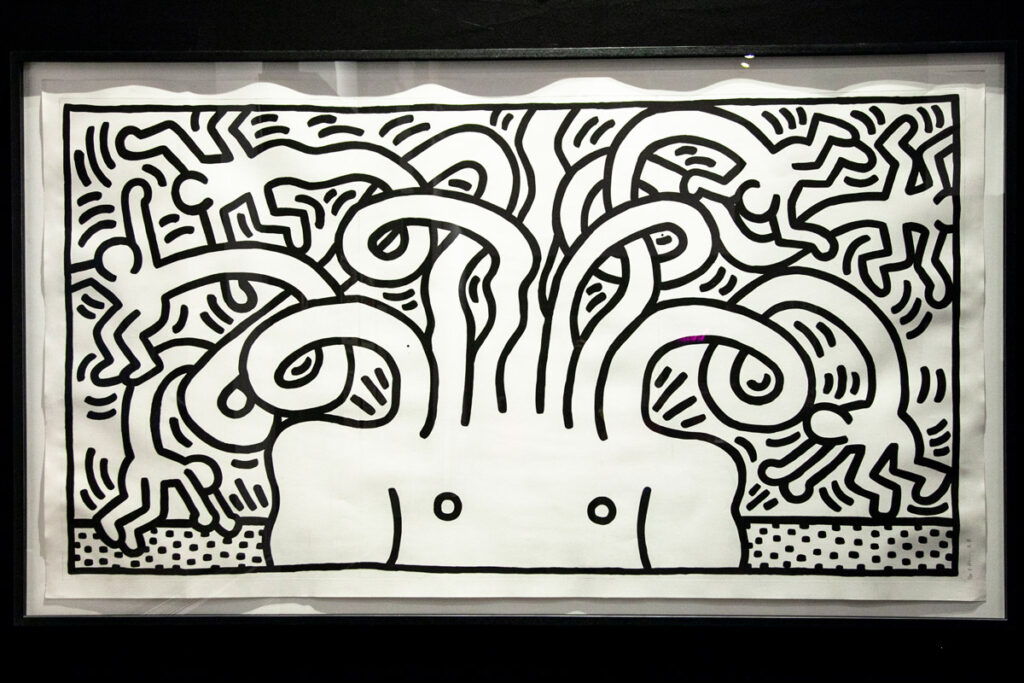 Medusa - Opera celebre di Keith Haring - Acquatinta su carta - 1986