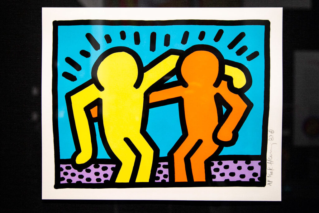 Serigrafia di Best Buddies - Keith Haring 1987