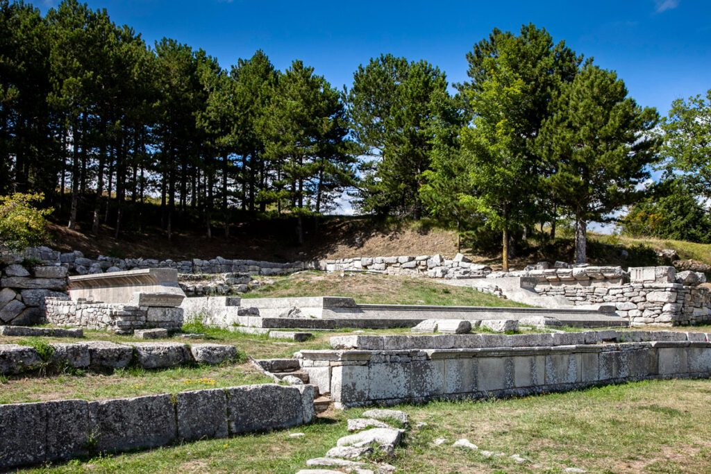 Area del tempio piccolo nel Santuario Italico