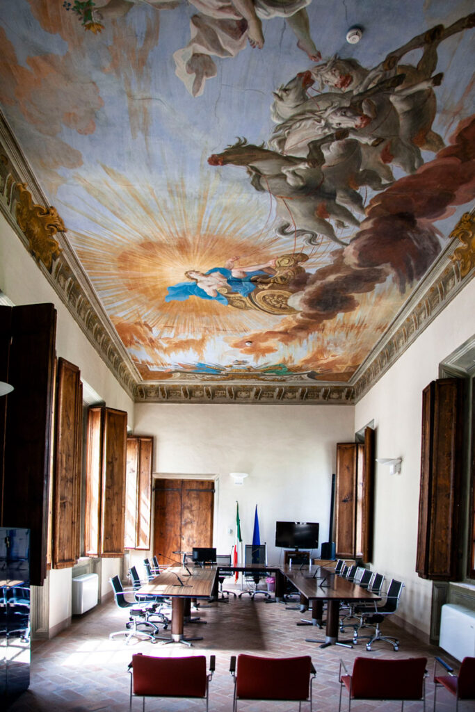Sale comunali riccamente affrescate - Palazzo Chigi Zondadari
