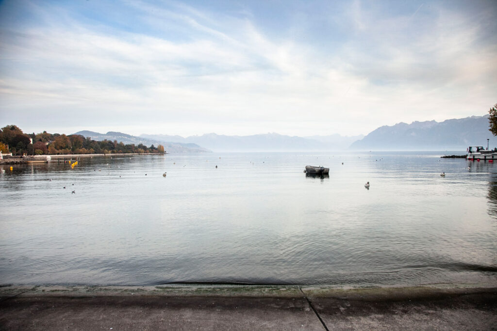 Lago di Ginevra dal quartiere Ouchy